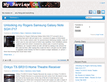 Tablet Screenshot of myreviewon.com